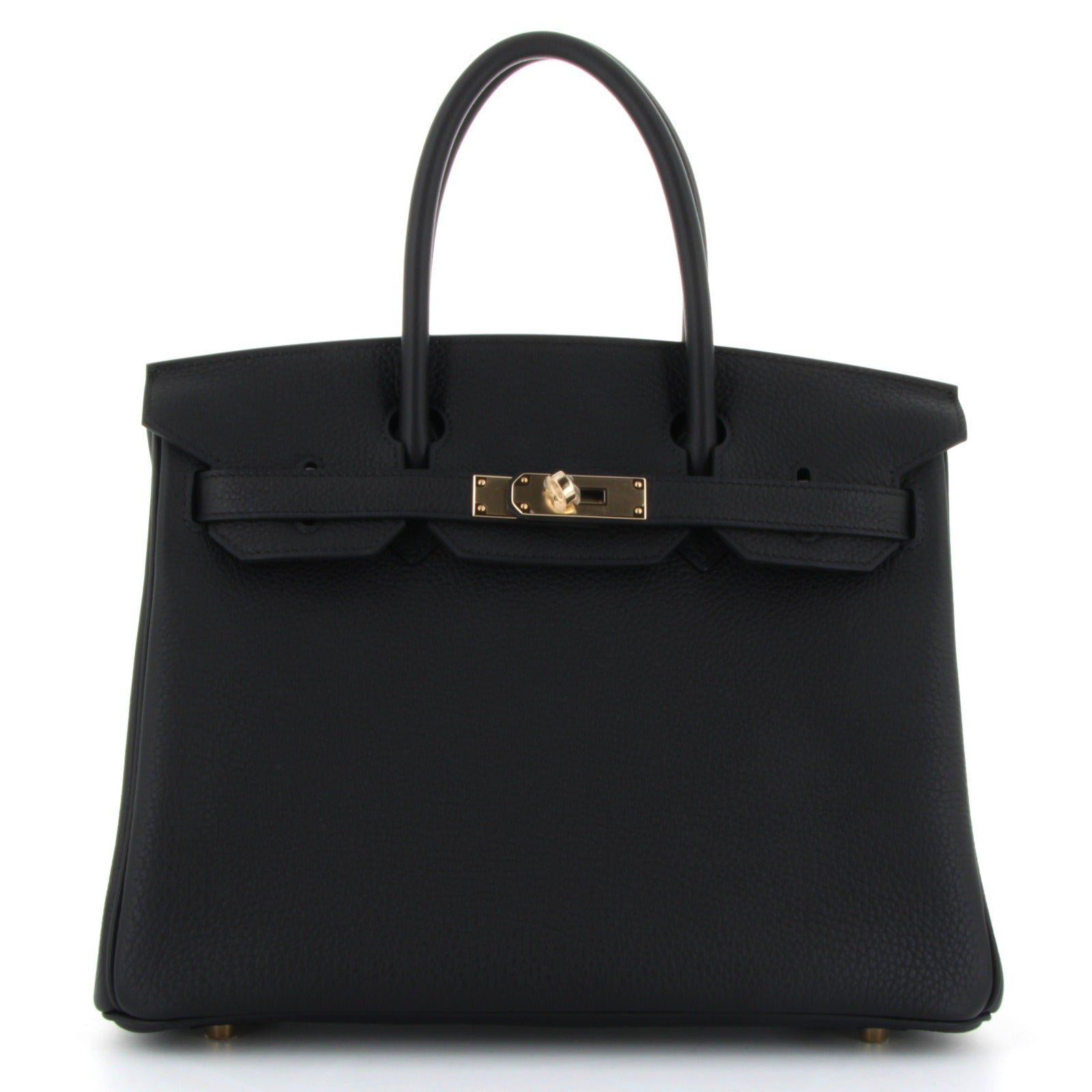 Hermes Birkin 30 Noir Togo Finition Permabrass