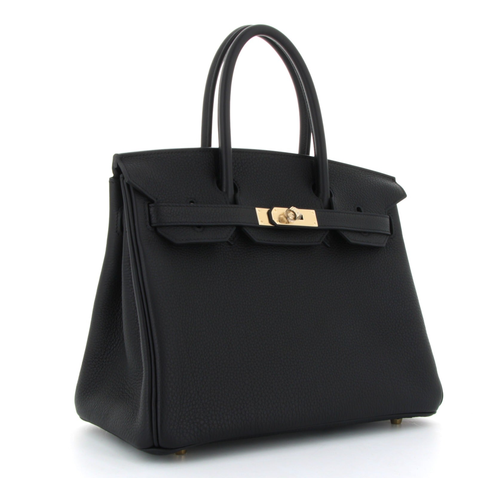 Hermes Birkin 30 Noir Togo Finition Permabrass