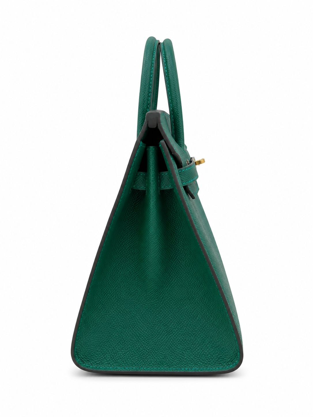 HERMÈS BIRKIN 25 VERT MOYEN EPSOM FINITION ELECTRUM