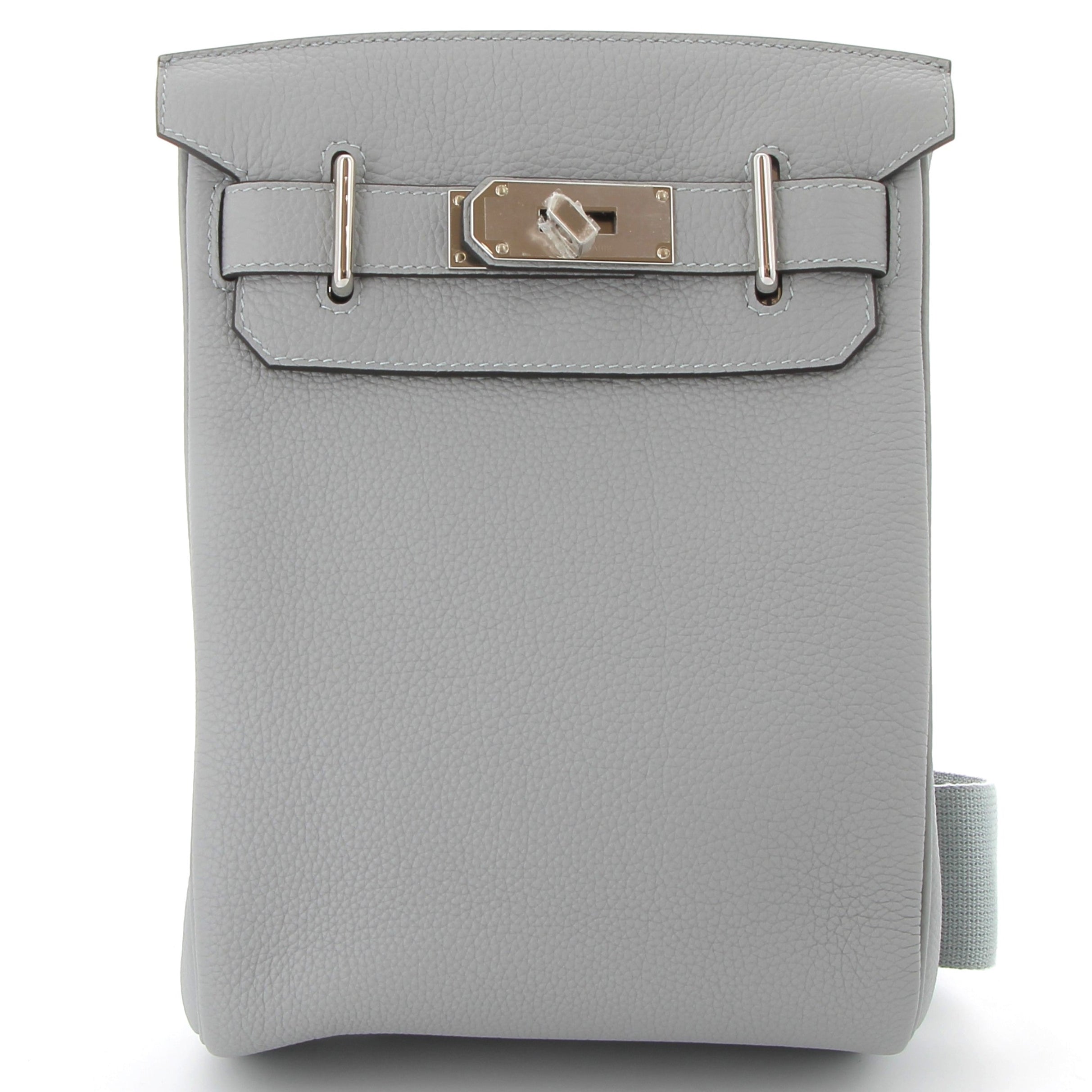 HERMES Hac à Dos Gris Pantin Cuir Togo Finition Palladié