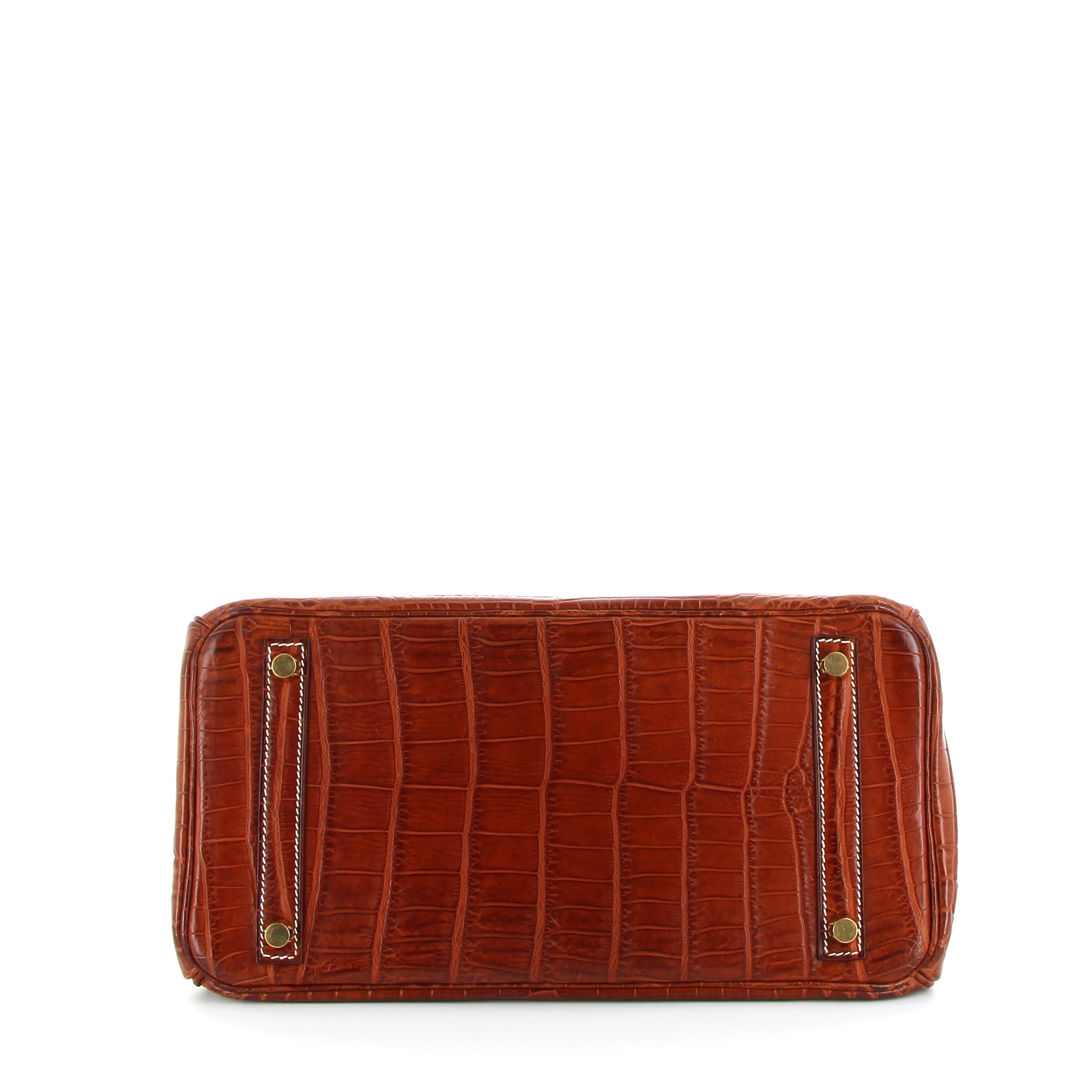 HERMÈS Birkin 30 Fauve Crocodile Matt Finition Or jaune