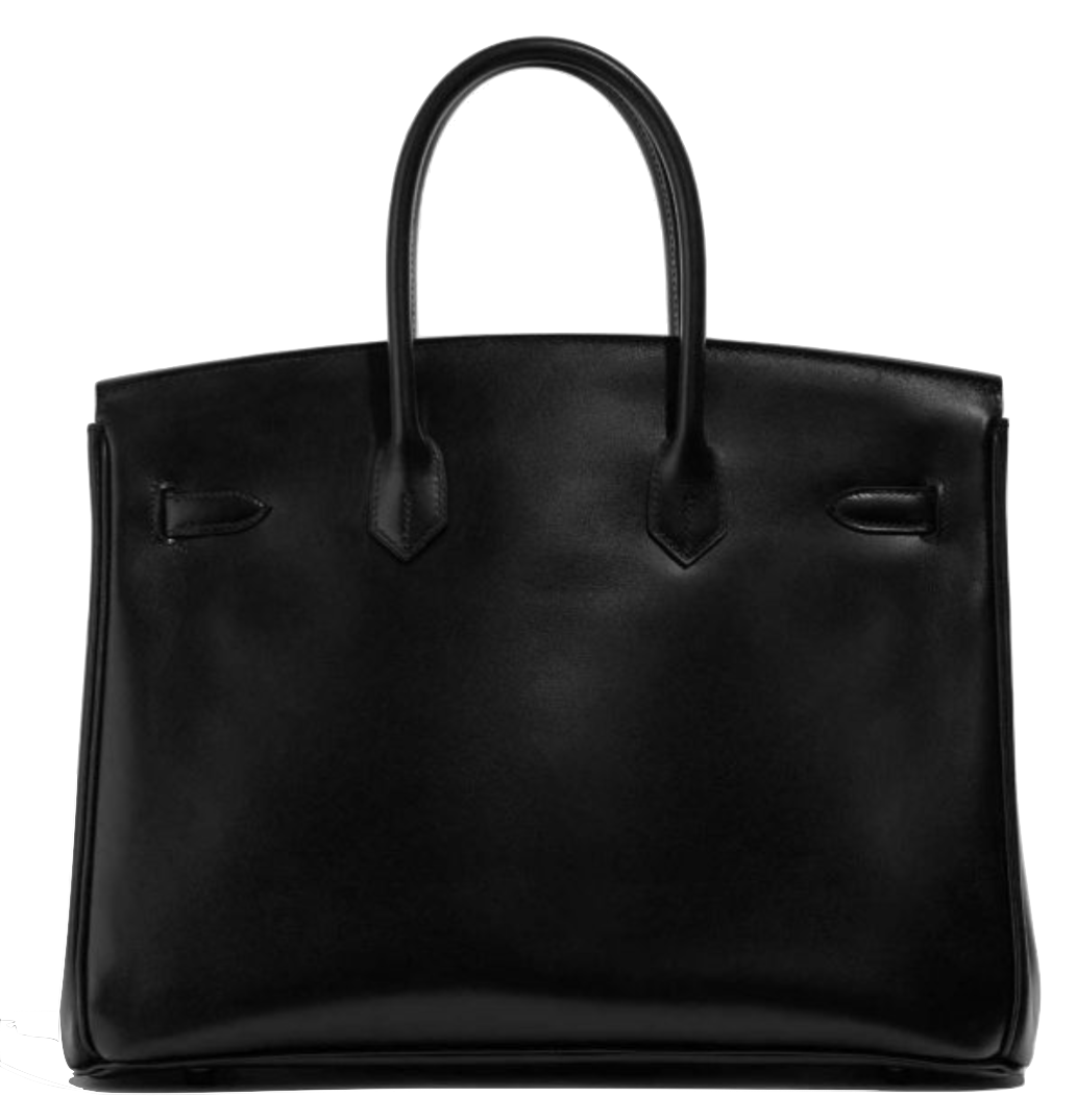 HERMES Birkin 35 So Black Cuir Box Finition Noir
