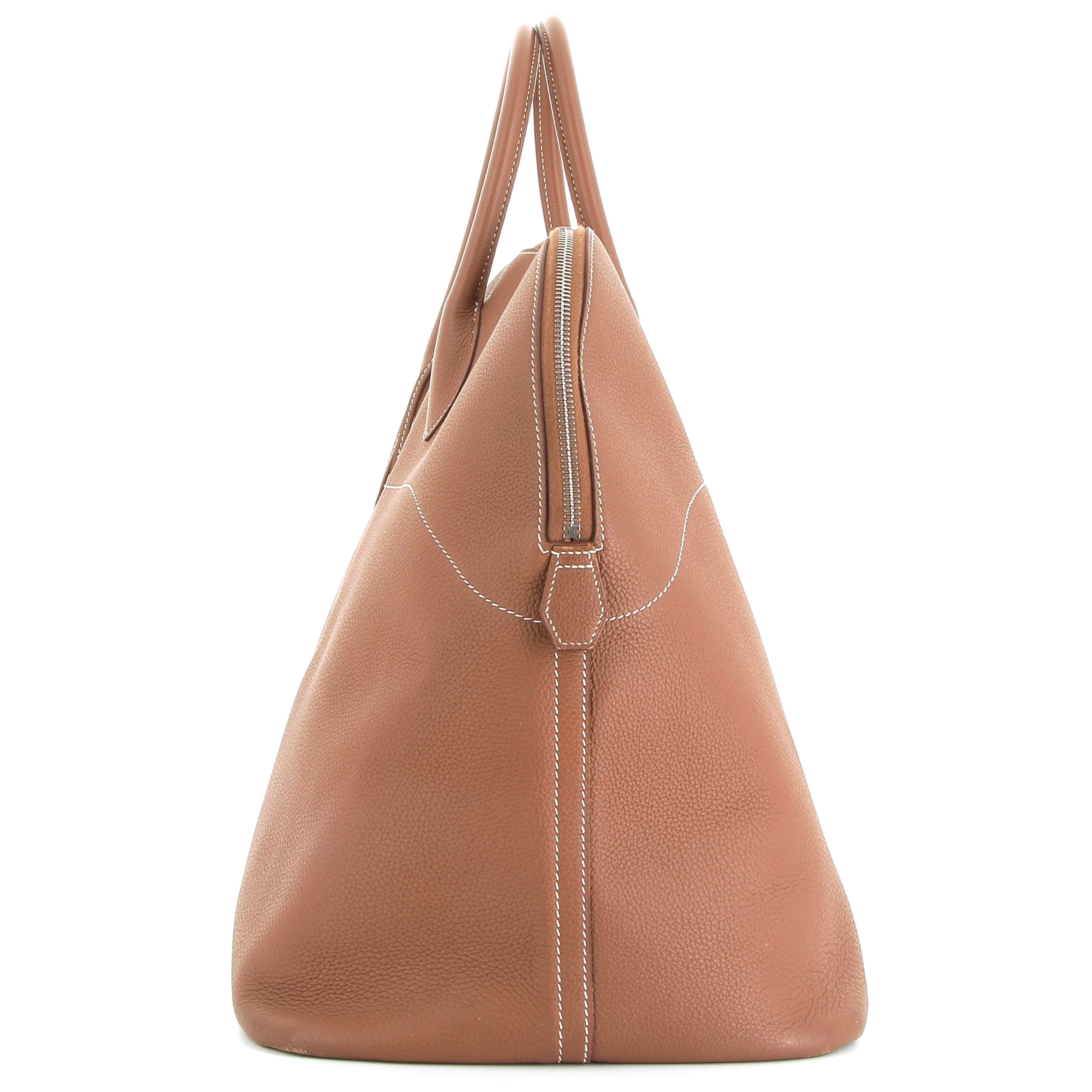 HERMÈS Bolide 45 Shark Gold Togo Finition Palladié