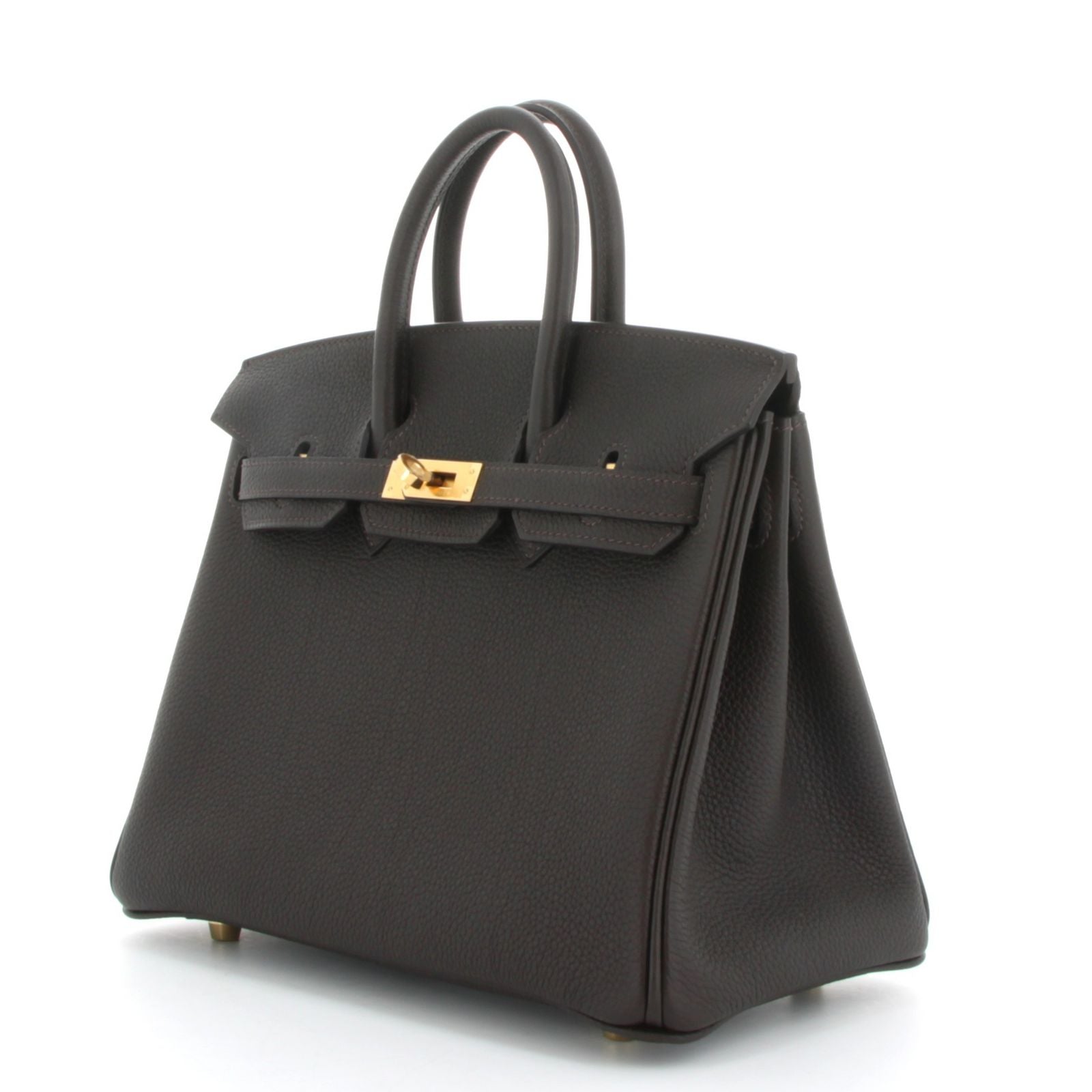 Hermes Birkin 30 Noir Togo Finition OR Jaune
