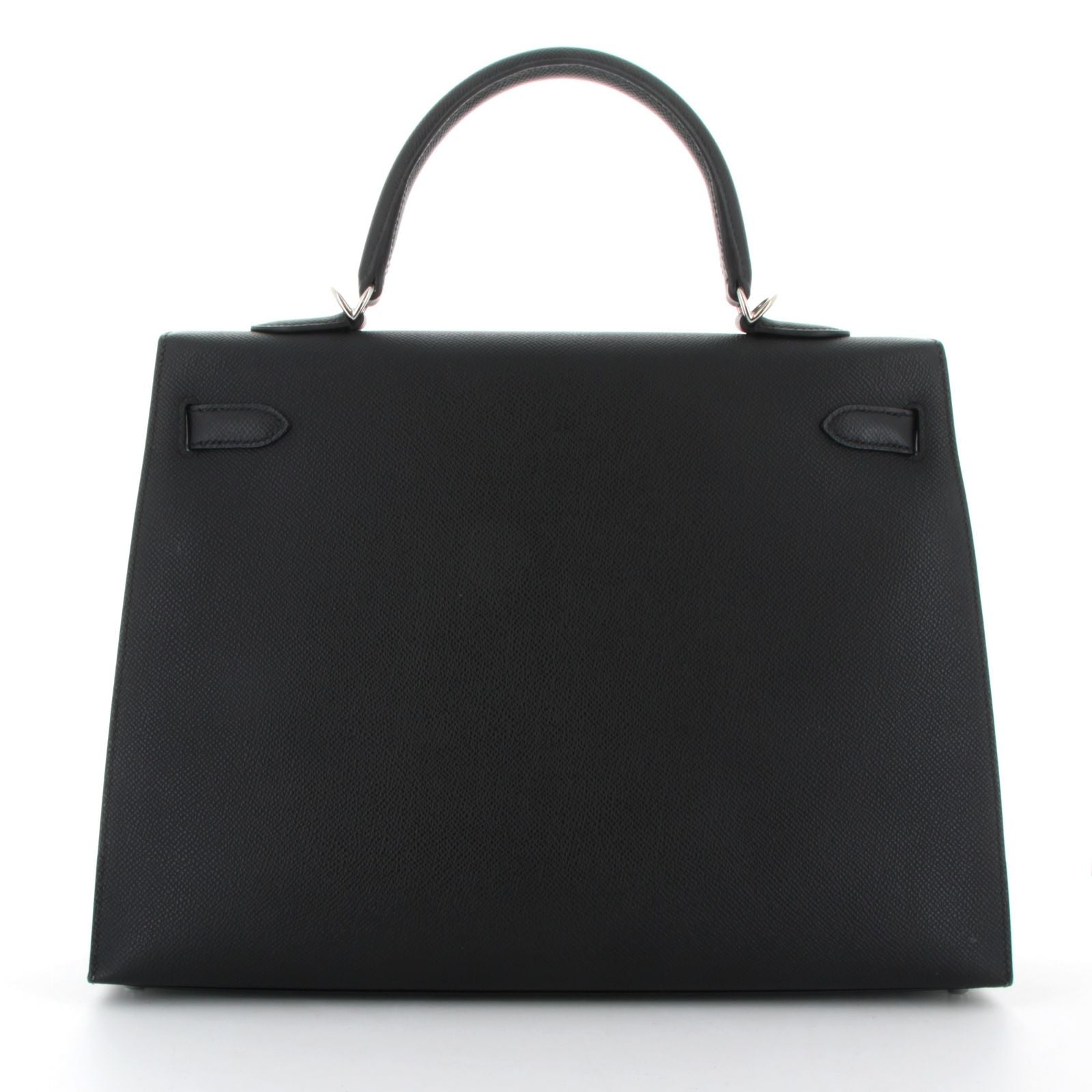 HERMÈS Kelly 25 Noir Epsom Leather Palladium Hardware