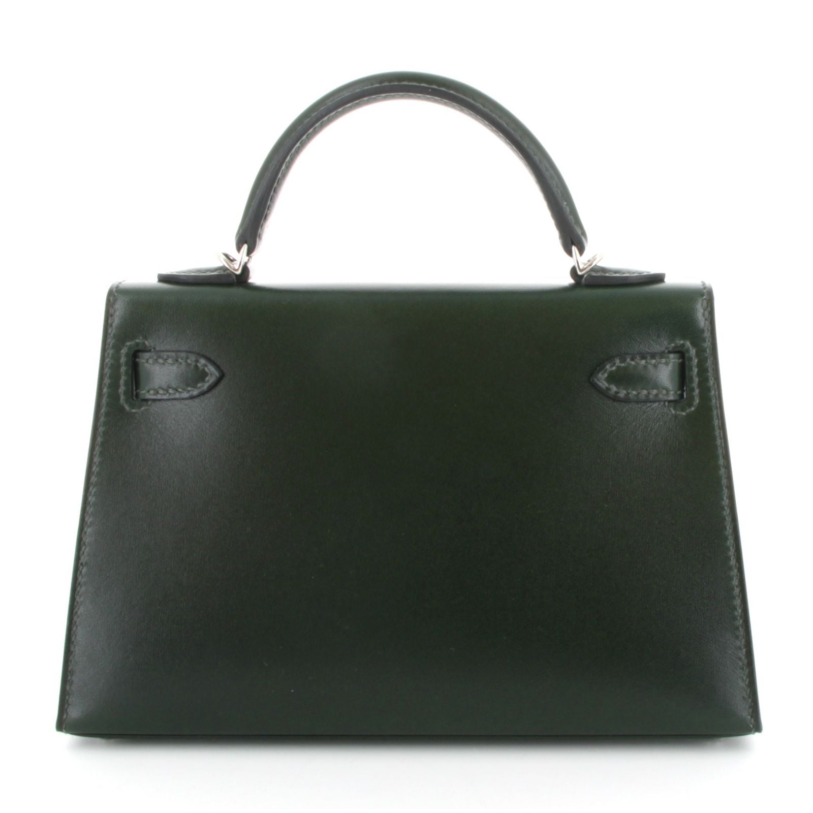 HERMÈS KELLY 20 VERT FONCÉ BOX FINITION PALLADIÉ