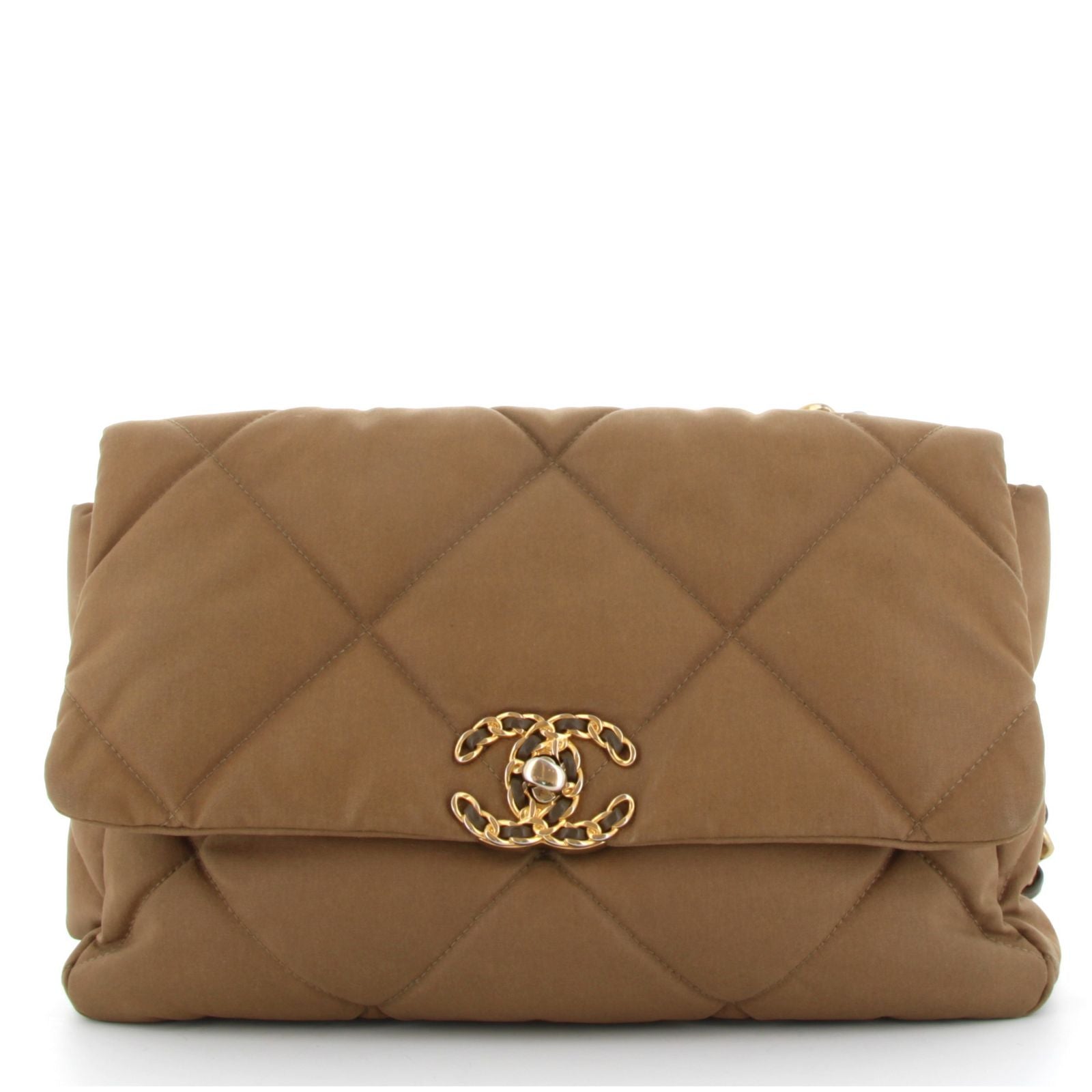CHANEL CLASSIC FLAP MEDIUM TOILE KAKI