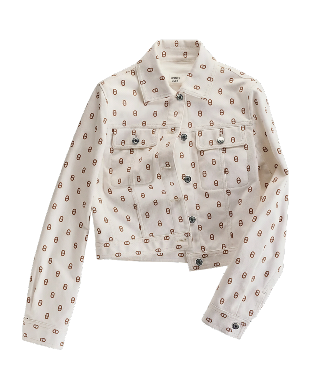 Veste monogramme creme
