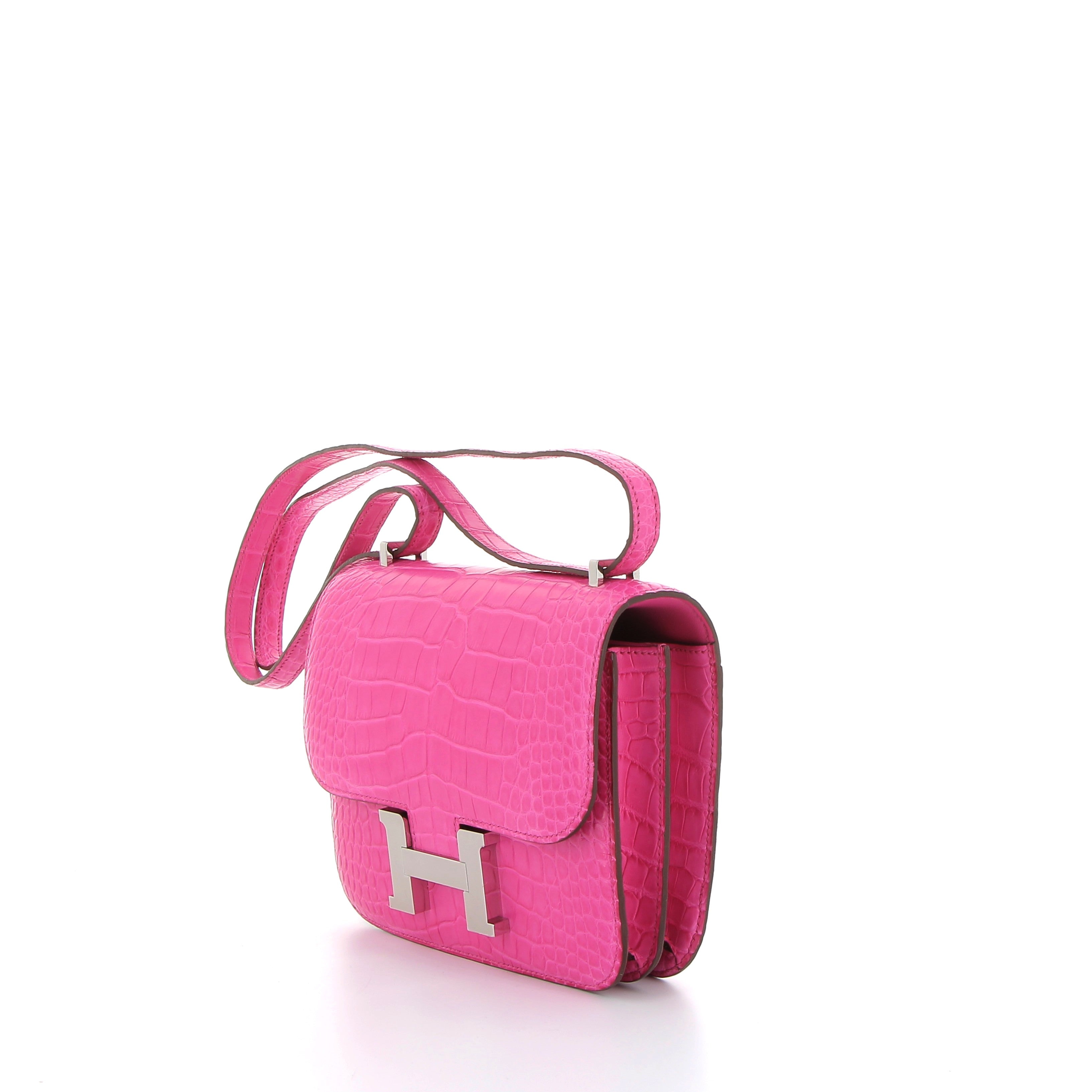 HERMÈS Constance 18 Rose Shocking Crocodile Finition Palladié (Copie)