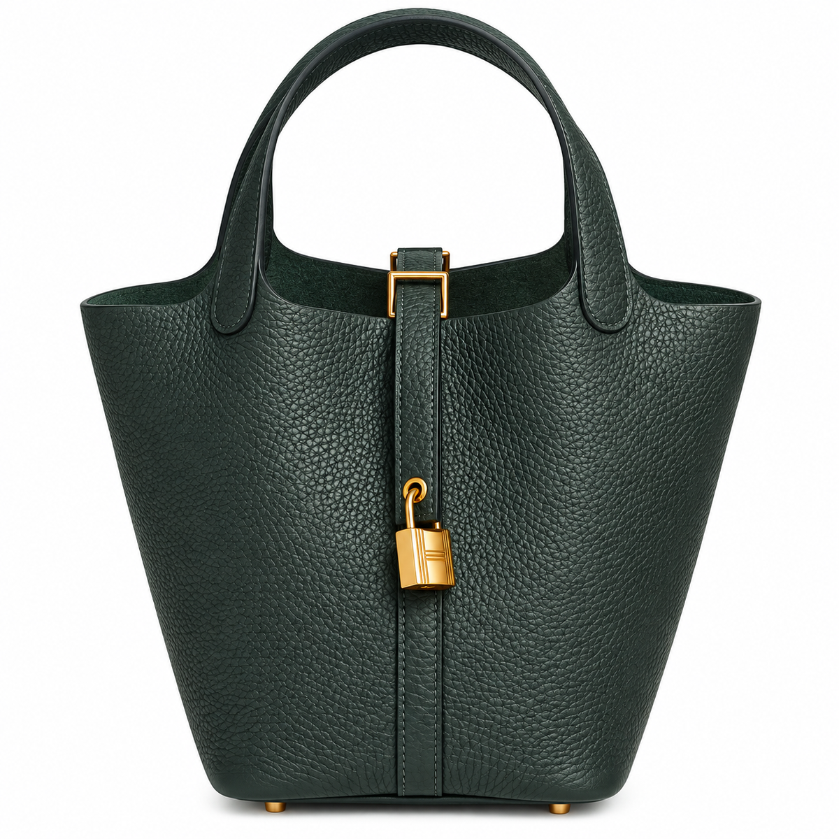 HERMÈS PICOTIN 18 VERT MANGROVE TAURILLON CLÉMENCE FINITION DORÉE