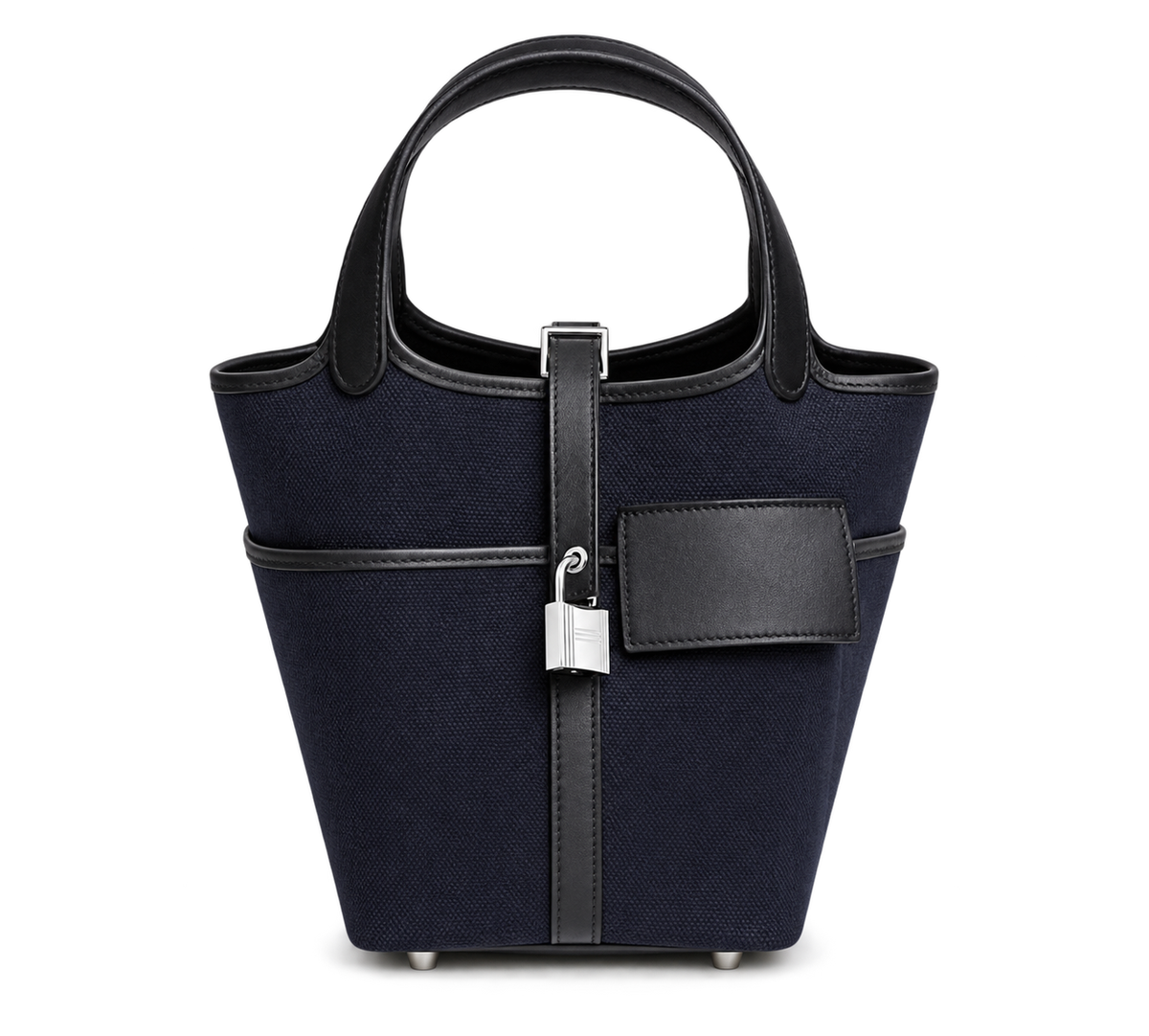 HERMES PICOTIN 18 CARGO BLEU MARINE/CABAN FINITION PALLADIÉ