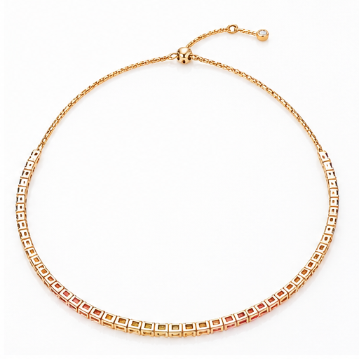 HELENA JOY COLLIER EN DIAMANTS RIVIÈRE RAINBOW