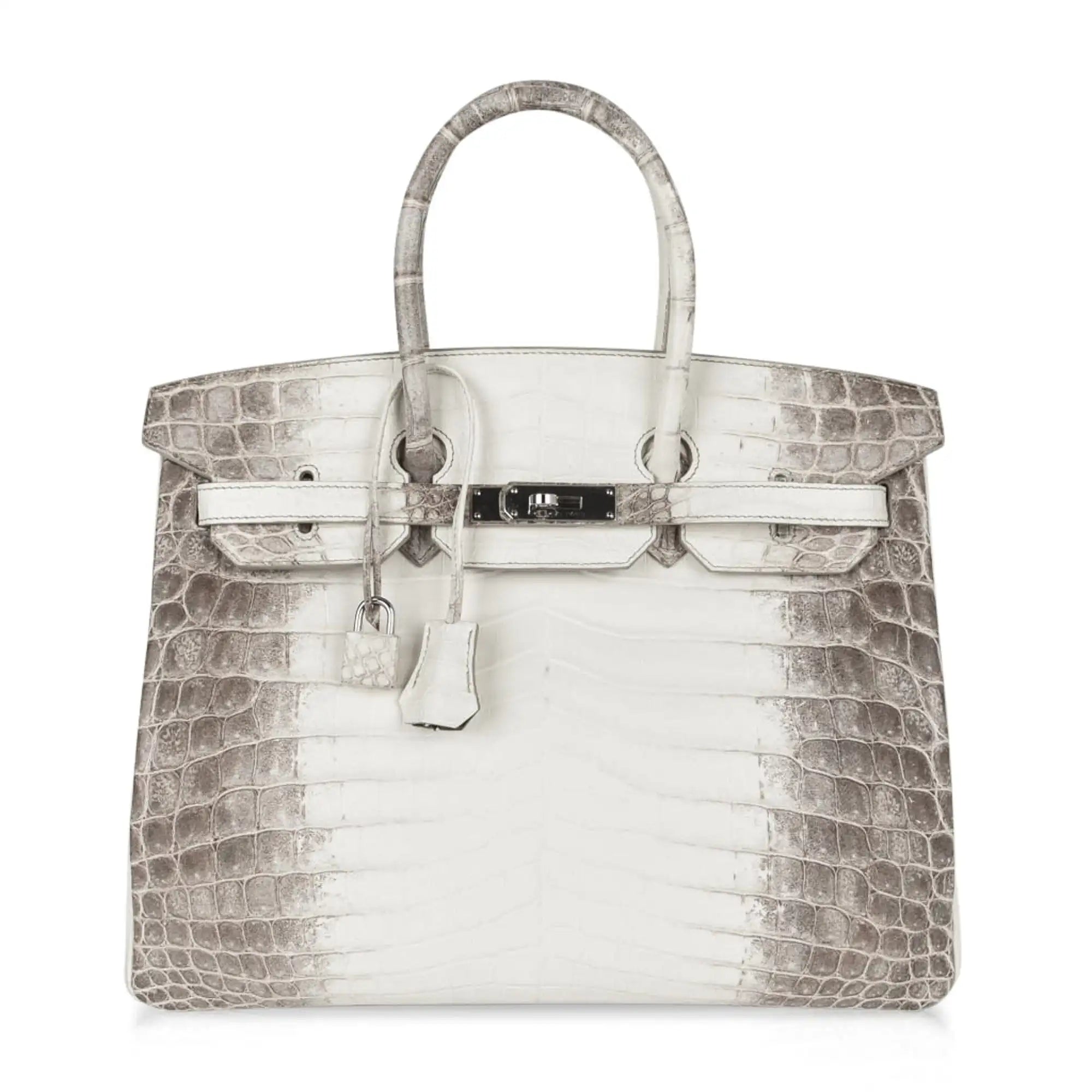 HERMES Birkin 35 Himalaya Crocodile Niloticus Finition Palladié