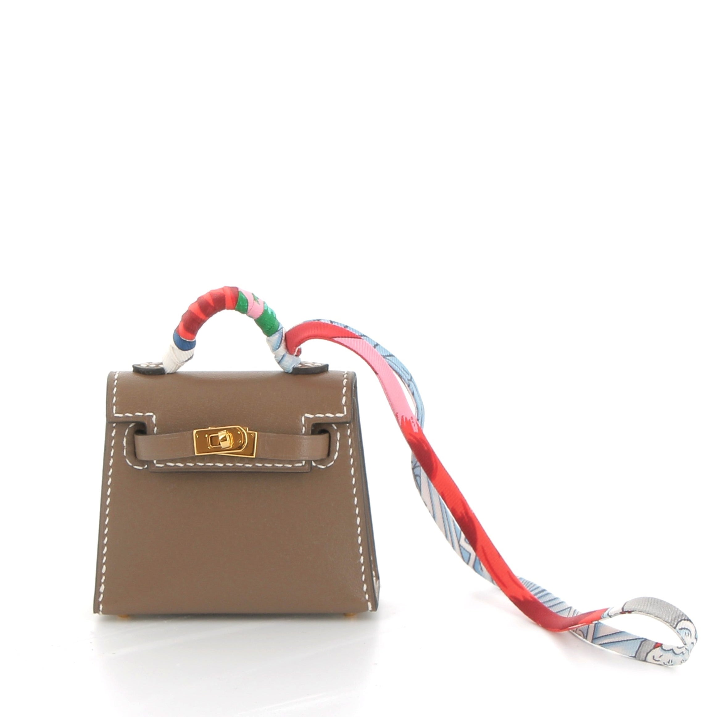 HERMES Charms Kelly Twilly Etoupe